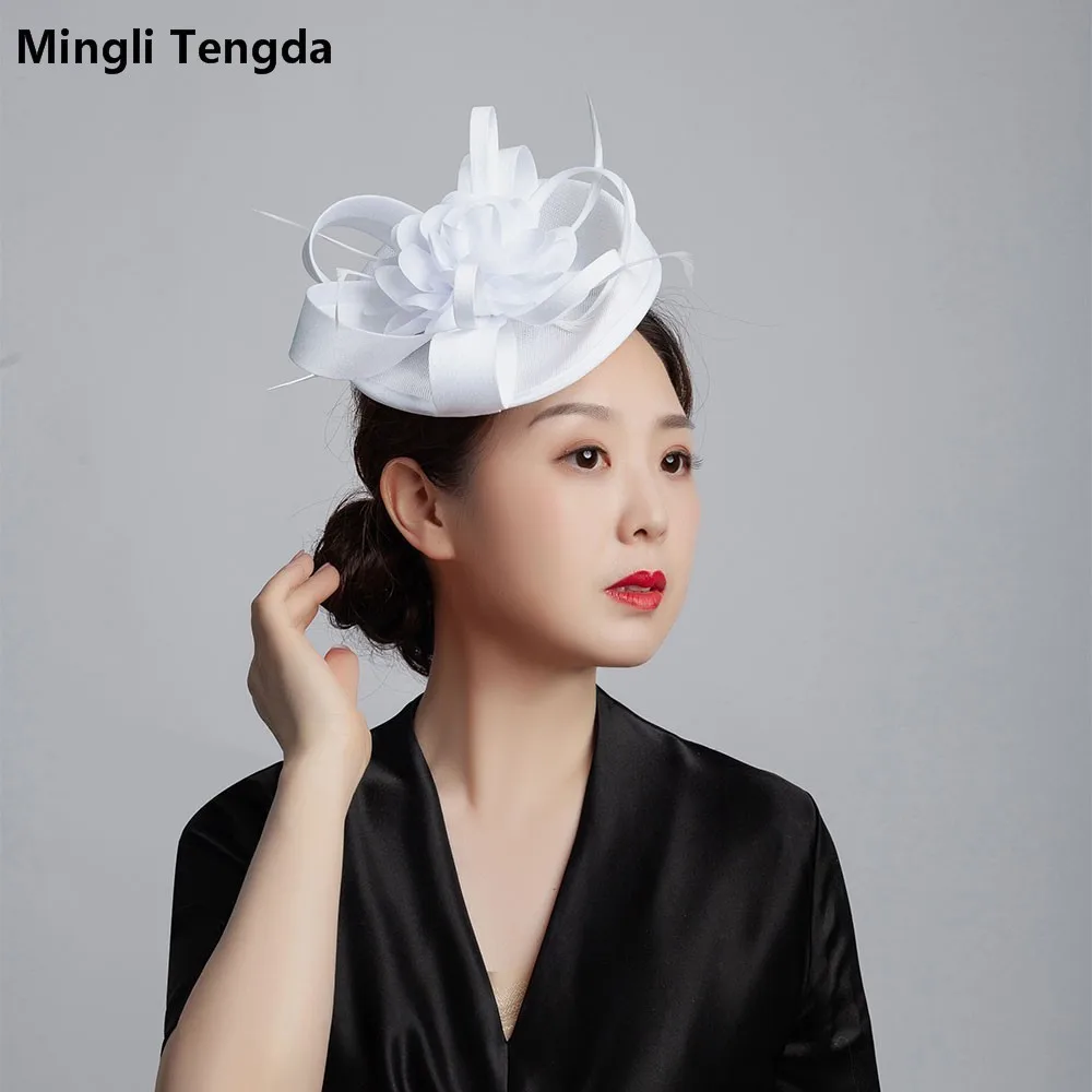 Головной убор Mingli Tengda для декорирования невесты свадебная шапка фотосъемки