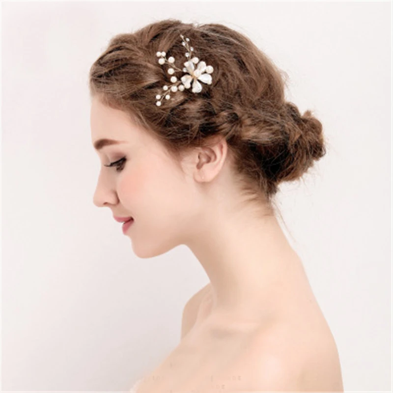 Круглая жемчужная Свадебная заколка женские свадебные украшения аксессуары