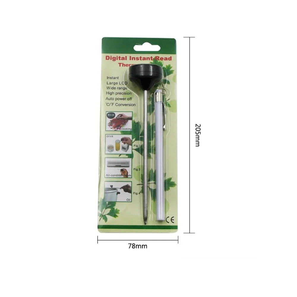 

Bbq Meat Thermometer Rotatable Digital Food Thermometer Chocolate Oven Milk Water Oil Kitchen Cooking Electronic Probe Test