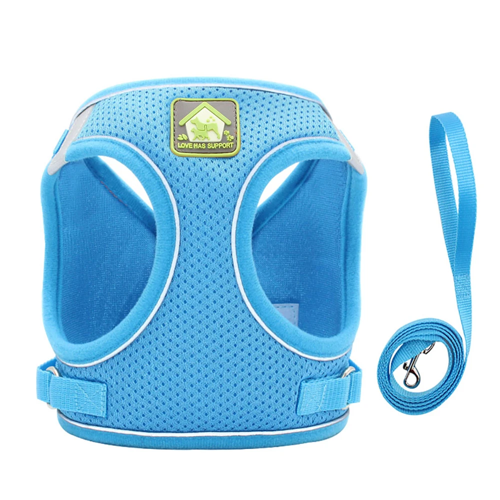 

Dog Harness, Puppy Chest And Back Mesh Breathable Vest, Suitable For Chihuahua Bichon Small Dogs, Cats, Walking Dog Harnesses