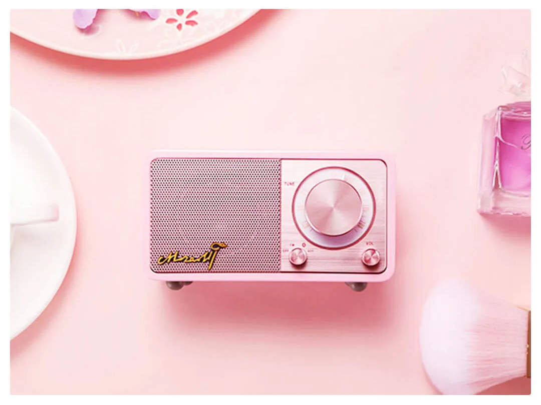 Xiaomi Youpin Bluetooth динамик Ретро беспроводной динамик с fm-радио портативный динамик мини беспроводной Bluetooth динамик