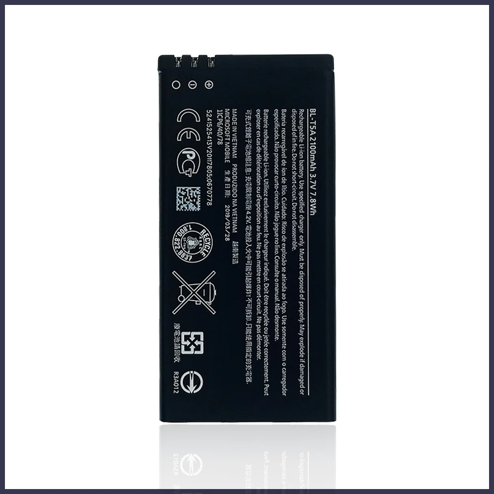 100% оригинальная фотобатарея для Nokia Microsoft Lumia 550 730 735 738 RM1038 RM1040 2100 мАч новые батареи