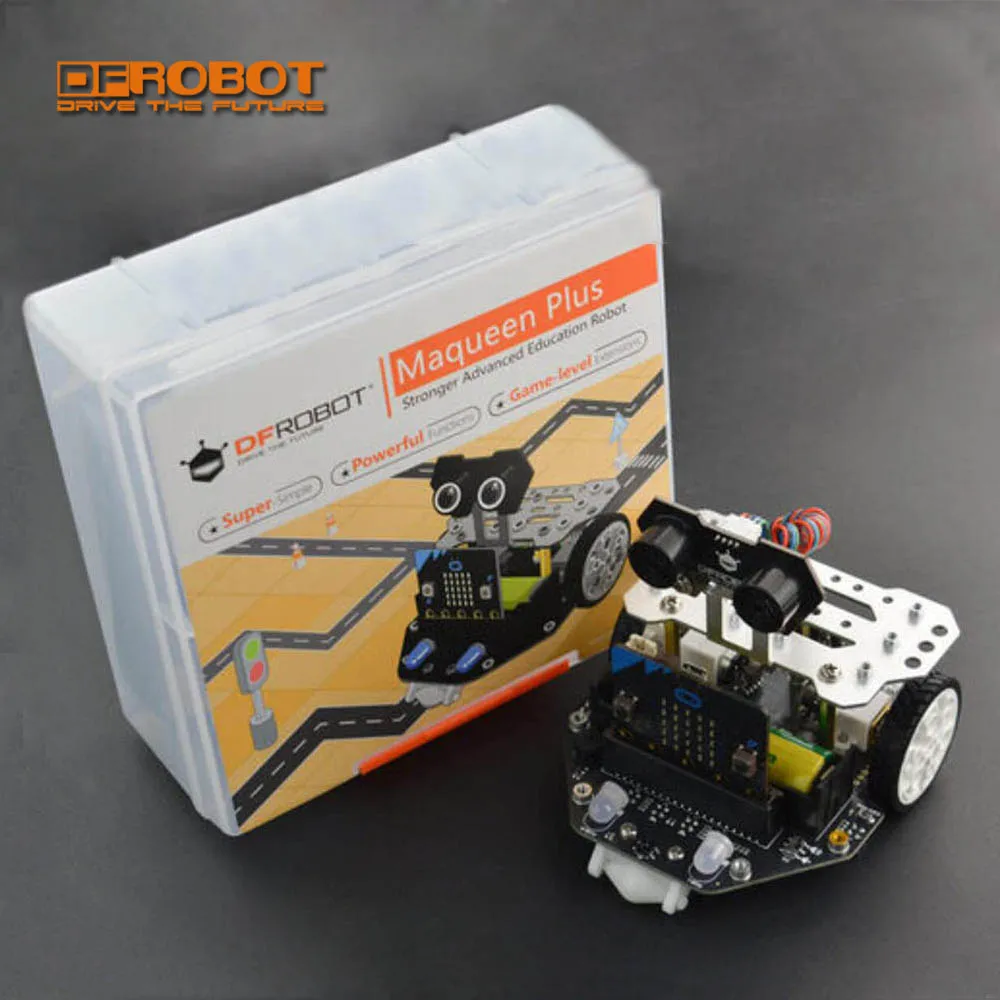Новый робот DFRobot micro:Maqueen Plus улучшенный Обучающий Мобильная платформа смарт