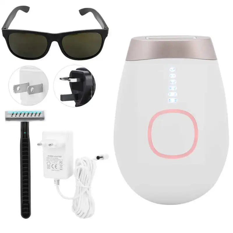 

Профессиональная машинка для удаления волос, аппарат для волос IPL, для мужчин и женщин, цвет белый и золотой