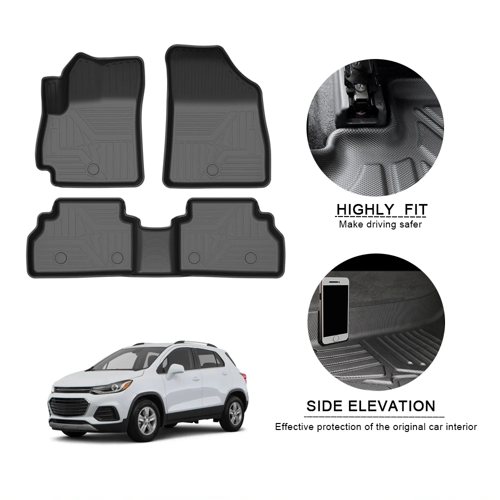 

Автомобильные Коврики Для Chevrolet Trax 2019, Нескользящие автомобильные коврики из ТПЭ, водонепроницаемые резиновые коврики, автомобильные аксес...