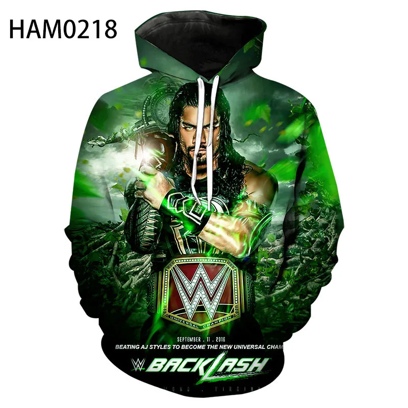 

WWE 2021 Spring Summer Hoodie 3D Creative Fashion Personality Sweatshirt Boys And Girls Children's Long Sleeve Sweater