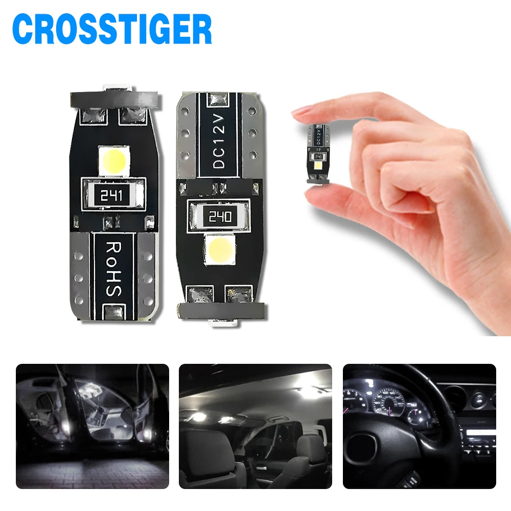 2 шт. T10 Led Canbus W5W светодиодные лампы салона автомобиля автоматическая сигнальная