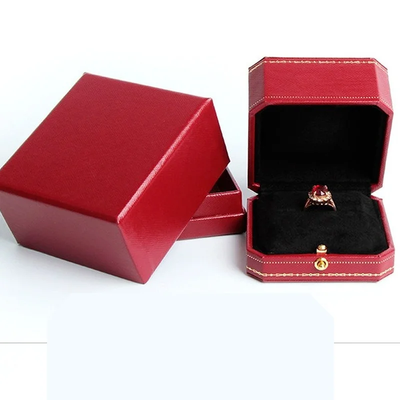Коробка для колец красного цвета Высококачественная Женская шкатулка высокого