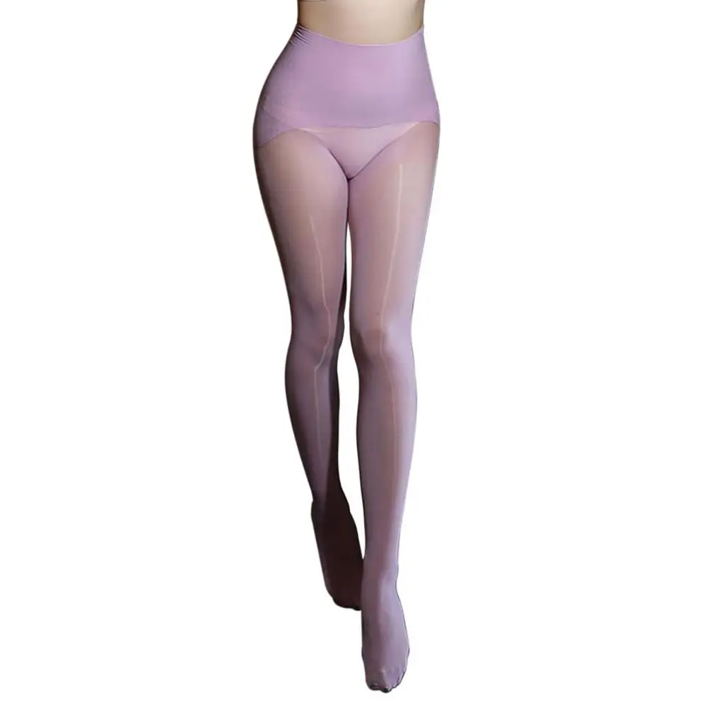 Metelam Womens High Waist Glossy Seamless Pantyhose Stretchy Shape Stockings
