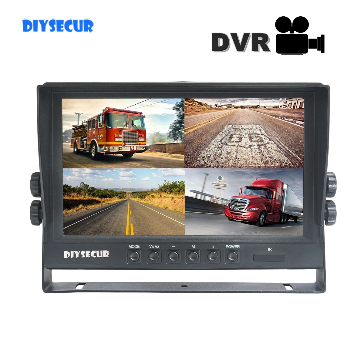

Автомобильный монитор DIYSECUR, 9 дюймов, AHD IPS 1024x800 HD, монитор заднего вида, поддержка SD-карты 256 ГБ, AHD автомобильная камера, видеозапись
