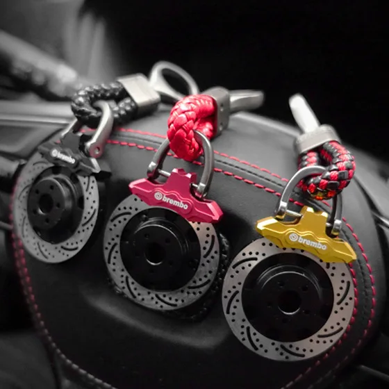 

Car Brake Disc Keychain MOTO Key Ring For Keys Metal Key Ring Holder Auto Keyrings Motorcycle Key Chain