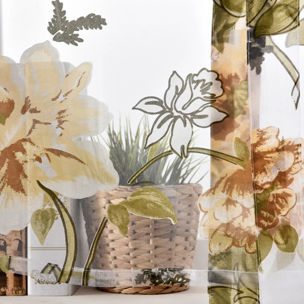 Короткие занавески для кухни жаккардовые римские шторы с цветочным рисунком