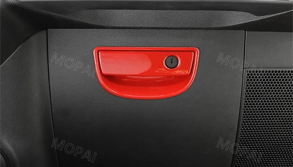 MOPAI молдинги для салона, красный набор для украшения салона автомобиля, наклейки для Jeep Wrangler JK 2011-, автомобильные аксессуары, Стайлинг