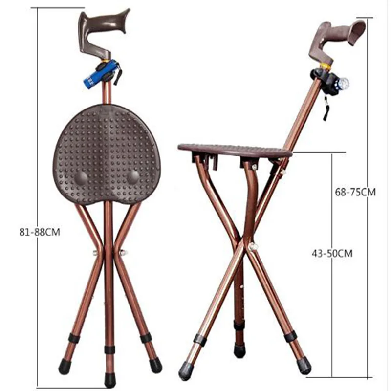Складной стул для пожилых людей Трипод светодиодный портативный