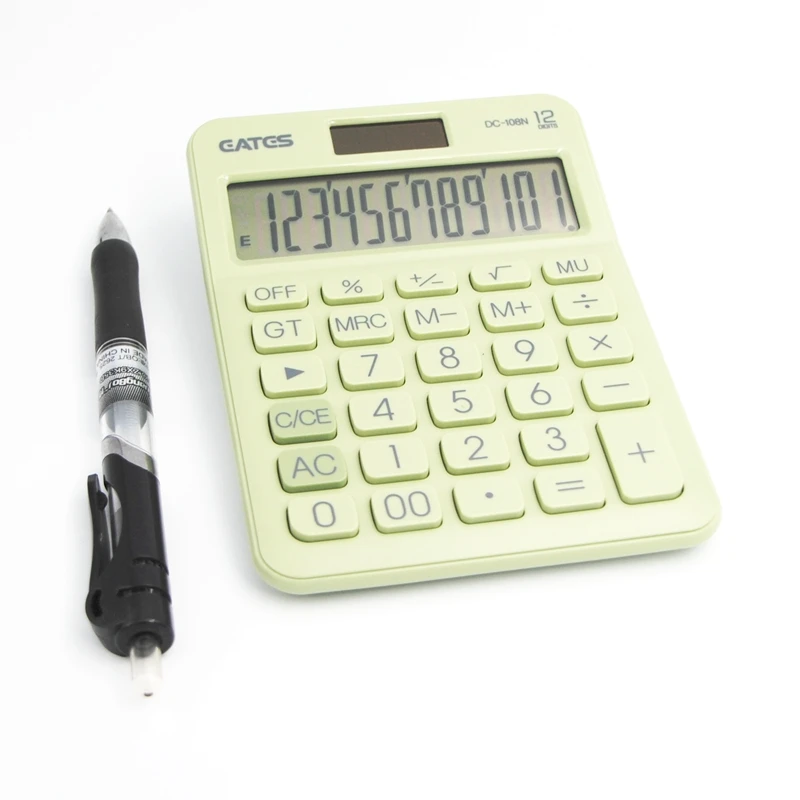 12 Digit Desk Calculator Large Buttons Financial Business Accounting Tool Colorful for office school promotion gift |