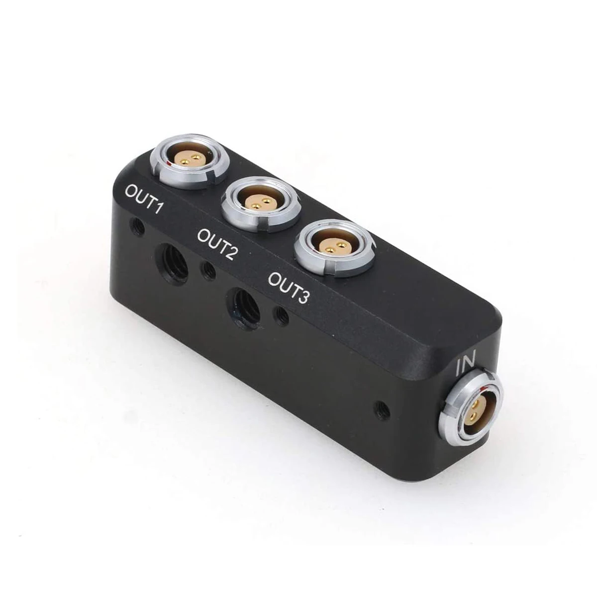 

1 to 3 Power Splitter Input 2 Pin Female to 3X 0B 2Pin Female Output for ARRI RED Camera Teradek SmallHD