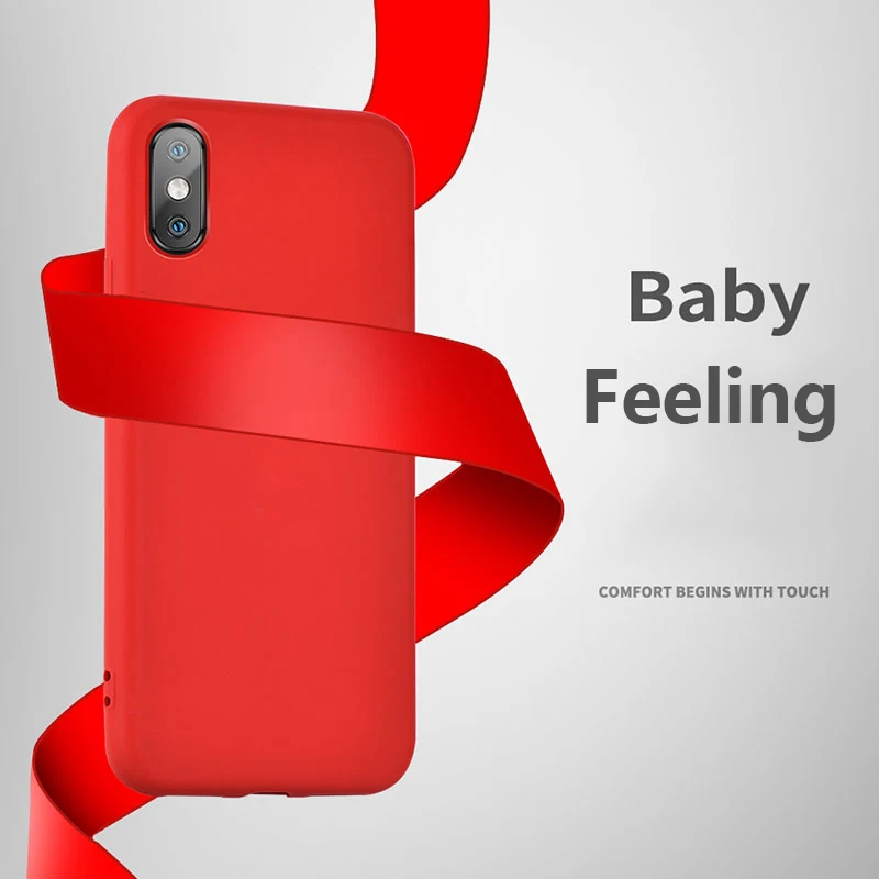 Luxury Liquid Silicone Case For iPhone 11 Pro Max XS XR X 10 6 6S Cell Phone Soft Back Cover for 7 8 Plus Coque |