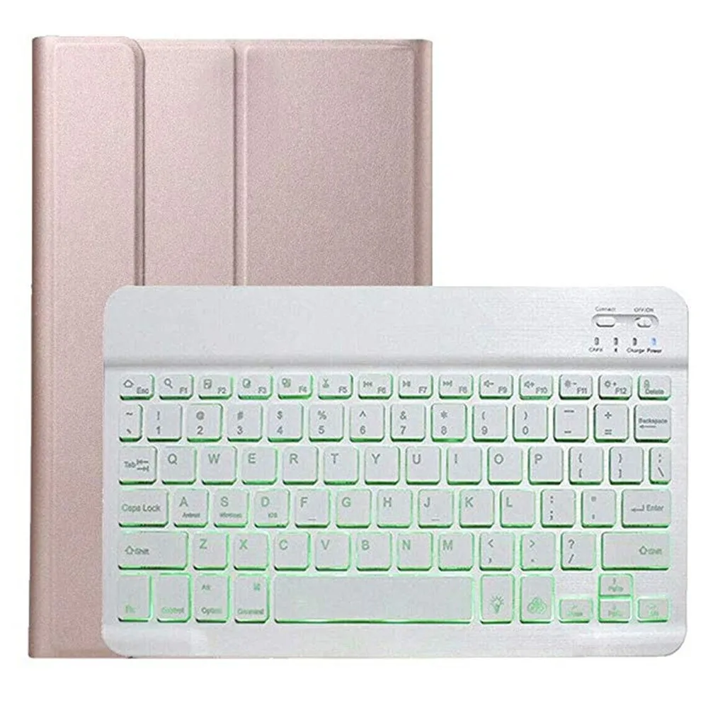 For Samsung Galaxy Tab A 8 2019 T290 LED Illuminated Backlit Ultra-Thin Leather Case Detachable Blueteeth Keyboard Cover z0919 | Компьютеры