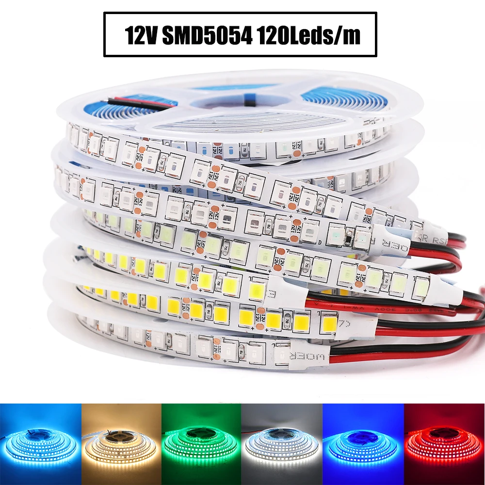 5M Светодиодные ленты светильник DC12V гибкая светодиодная лента 5054 2835 SMD 120