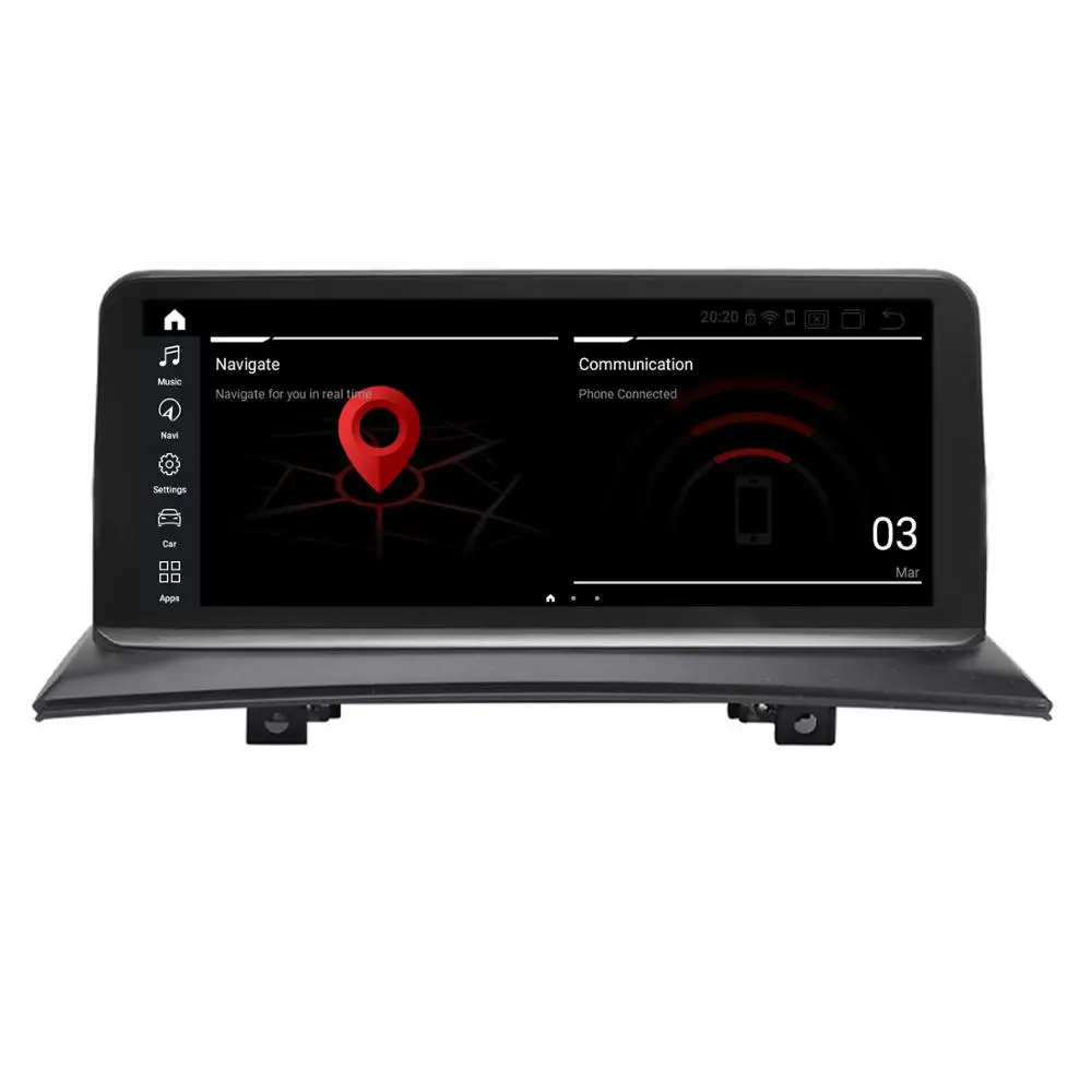 Автомобильный мультимедийный экран IPS 10 25 &quotAndroid 9 0 PX6 для BMW X3 E83 2004 09 GPS Navi Стерео