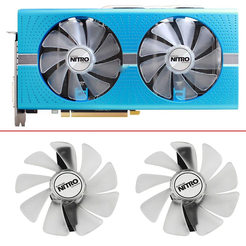 2 шт. Новый CF1015H12D FD10015M12D RX580 ETH охлаждающий вентилятор GPU для Sapphire RX470 RX590 RX480 RX570 NITRO
