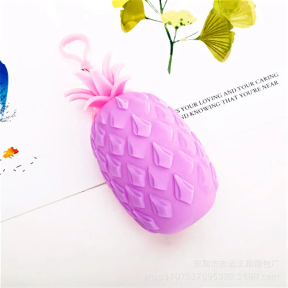 Новинка модный взрывозащищенный силиконовый подвесной чехол с ананасовым пером