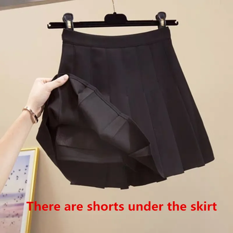 Женская модная юбка с высокой талией привлекательная плиссированная мини