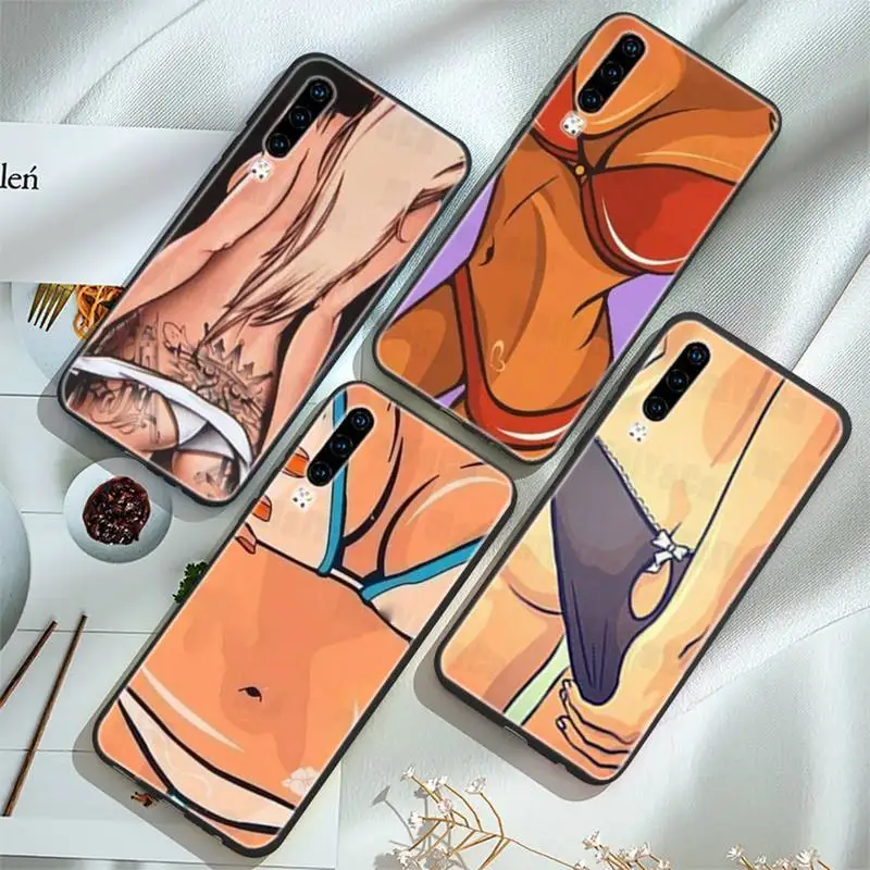 

Cute Sexy Girl Ass Phone Case For Huawei P20 30 40 Pro Mate 20x 30 40 Pro Nova6 7 Honor 9X 10