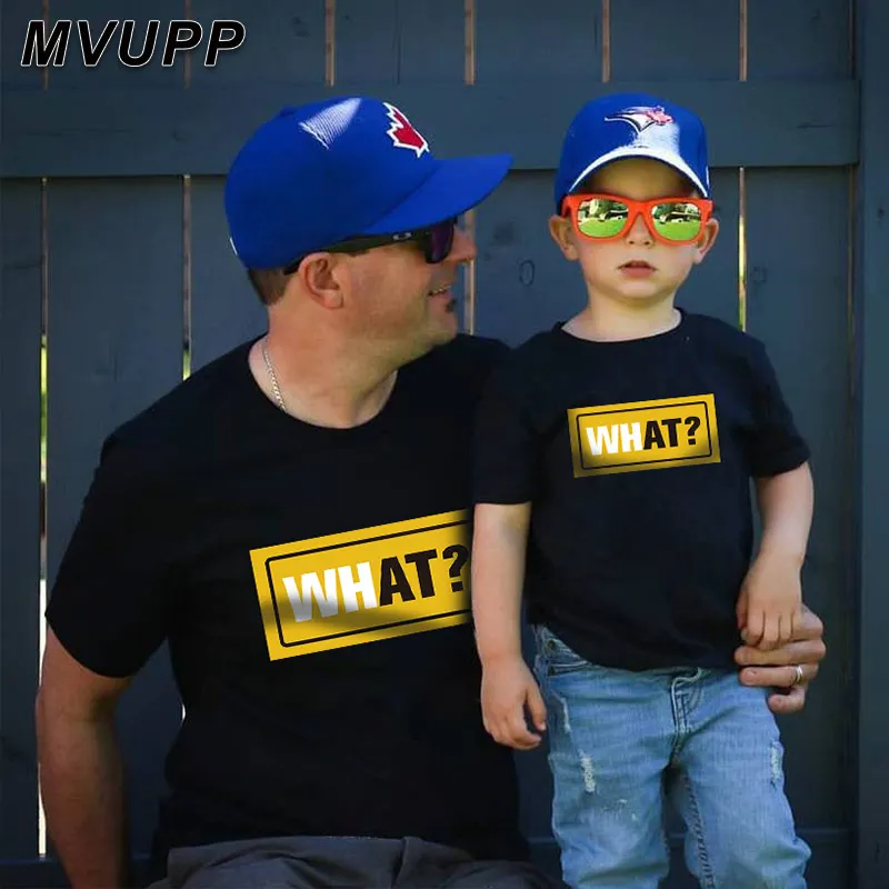 

Summer Family Looking Matching Outfits Daddy Kids Print T-shirt Baby Boys Look Father Son Clothes Father's Day Gift Cotton New