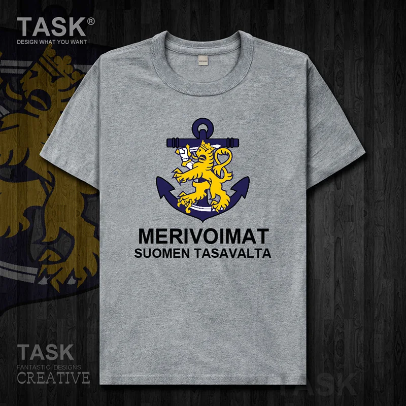 Navy Finland FIN FI Suomi Finnish Finn Short sleeve clothes country Army Tactical Military mens t shirt new Tops summer 01 | Мужская