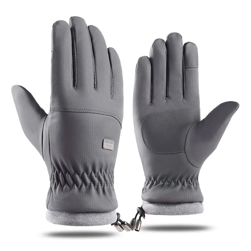 

Ski Gloves Outdoor Sports Skiing Cycling Touch Screen Warm Gloves Men'S Autumn And Winter Plus Velvet Thickening Cycling Gloves