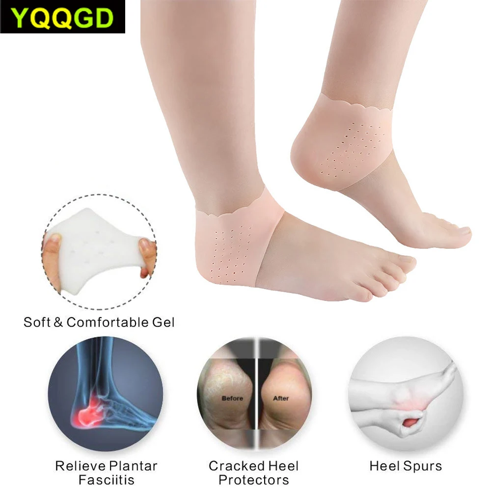 1 пара гелевых подушечек для пятки защита ног носки с рукавами увлажняющие