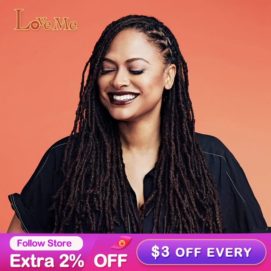 

LOVE ME 20 Inch Faux Locs Curly Synthetic Crochet Hair Braids Extensions Hair clip Ombre dreadlocks hair extensions afro curls