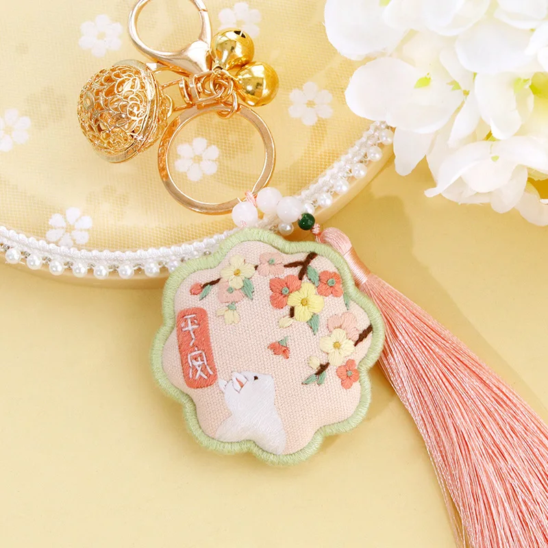 Набор для вышивки крестиком Omamori сделай сам вышивка с надписью мира ручная работа