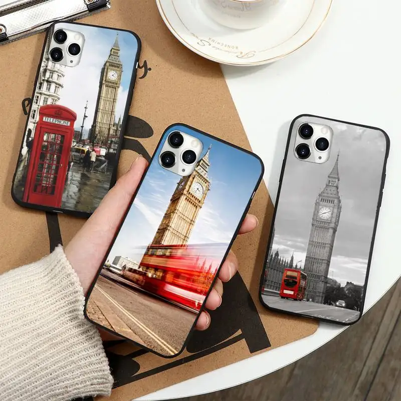 

London big ben andmark Phone Case for iPhone 11 12 pro XS MAX 8 7 6 6S Plus X 5S SE 2020 XR mini