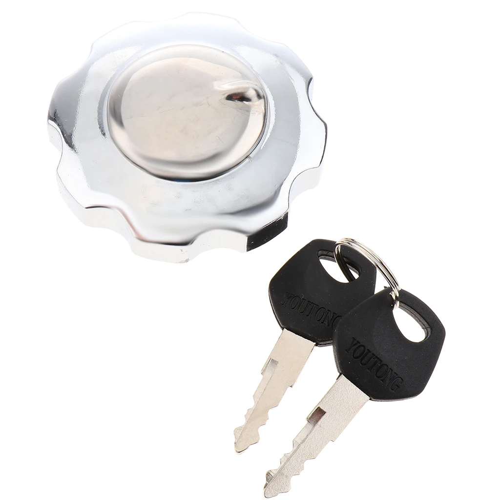 Хромированная крышка газового бака с замком и кнопками подходящими для Honda ZJ125 CG125