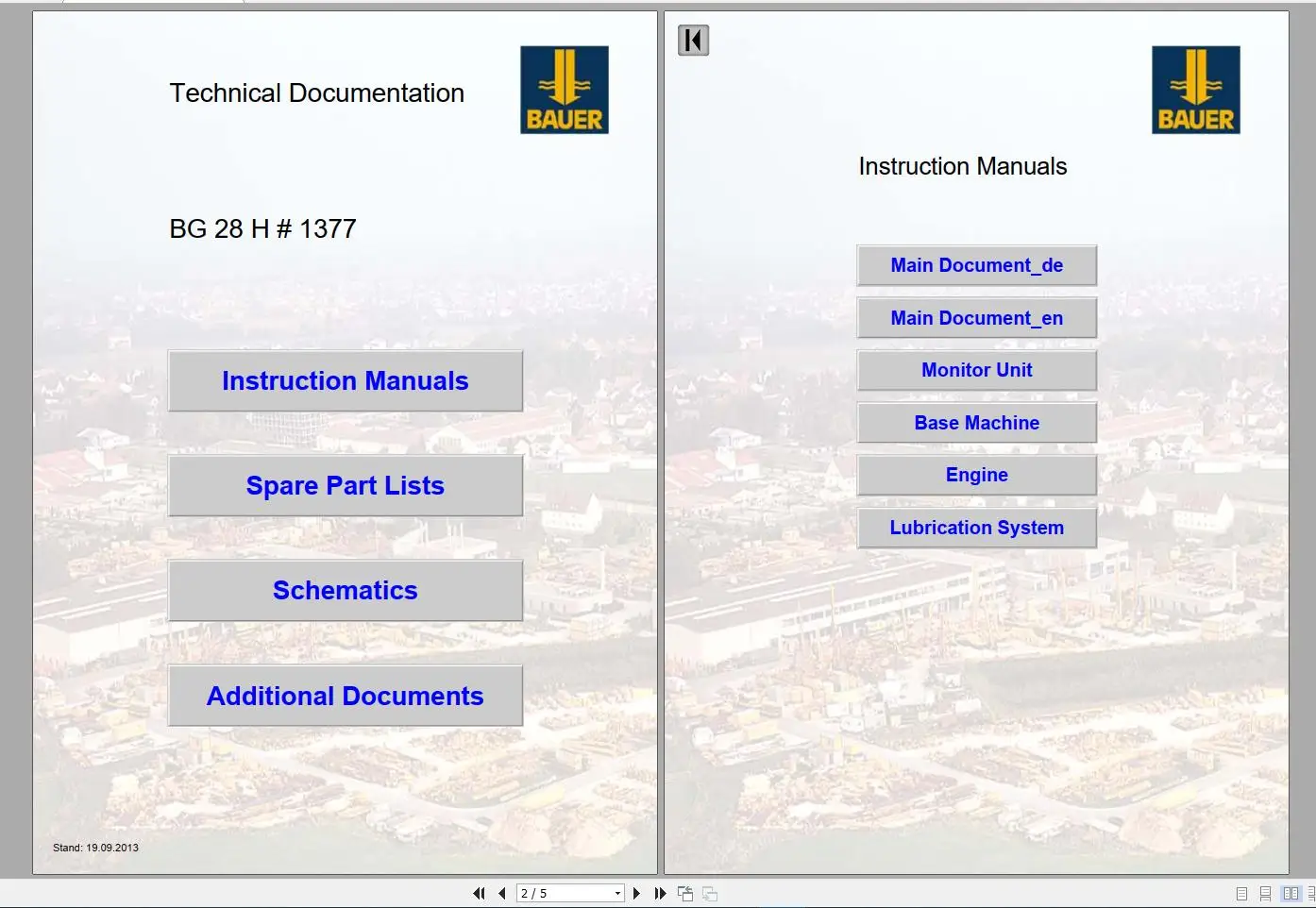 Bauer Foundation Drilling Machine Full All Model Spare Part Lists Instruction Manuals Schematic Manual DVD | Автомобили и