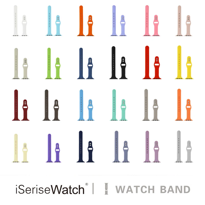 Ремешок для Apple watch band 5 4 44 мм 40 iwatch 38 42 мягкий спортивный силиконовый браслет