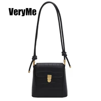VeryMe Solid Color Bucket Bags Female Hot Selling Leather Tote Womens Bag Classic Stone Pattern Handbags Sac Bandouliere Femme