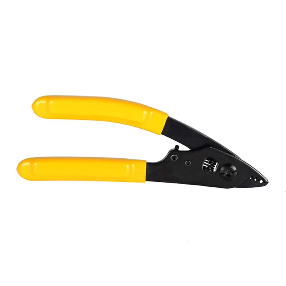 

Cabling Tools Fiber Optic Stripper Durable Practical Yellow Useful For 125m 250m Cladding CFS-3 Double-nose Pliers 3 Holes