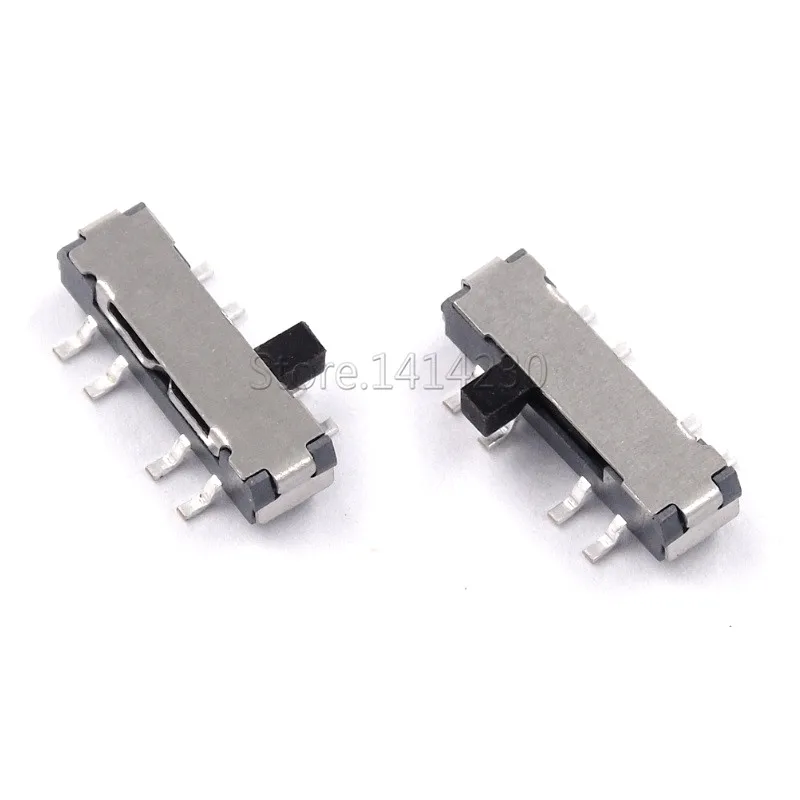 10Pcs MINI Miniature SMD SMT Side Slide Switch 2P3T 8 Pin 3 Position Toggle Switches Handle high 2mm | Обустройство дома