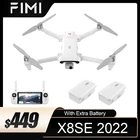 Квадрокоптер FIMI X8se, Квадрокоптер с камерой 2022 дюйма 4K HD, 3-осевым шарниром, дистанционным управлением до 10 км, Wi-Fi, GPS, время полета 35 минут