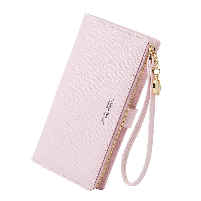 Новые женские кошельки длинные на молнии с застежкой вместительная сумка для