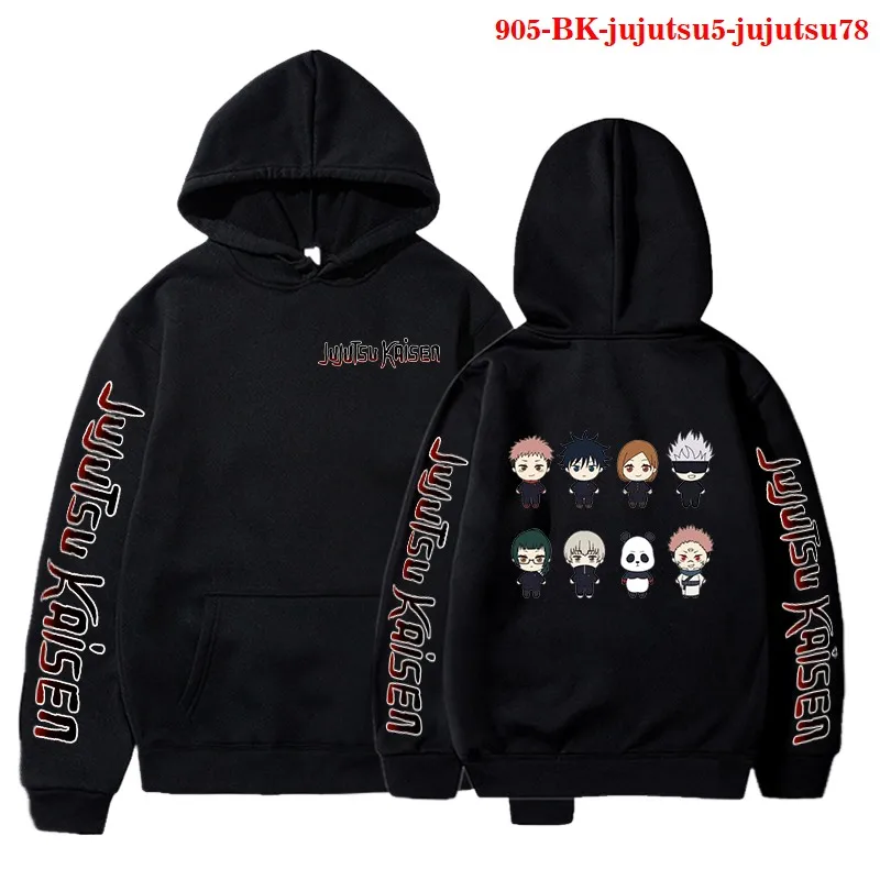 

Kawaii Jujutsu Kaisen Hoodie Plus Size Hoodies Anime Oversized Hoodied Cute Yuji Megumi Satoru Maki Toge Sukuna Printed Tops
