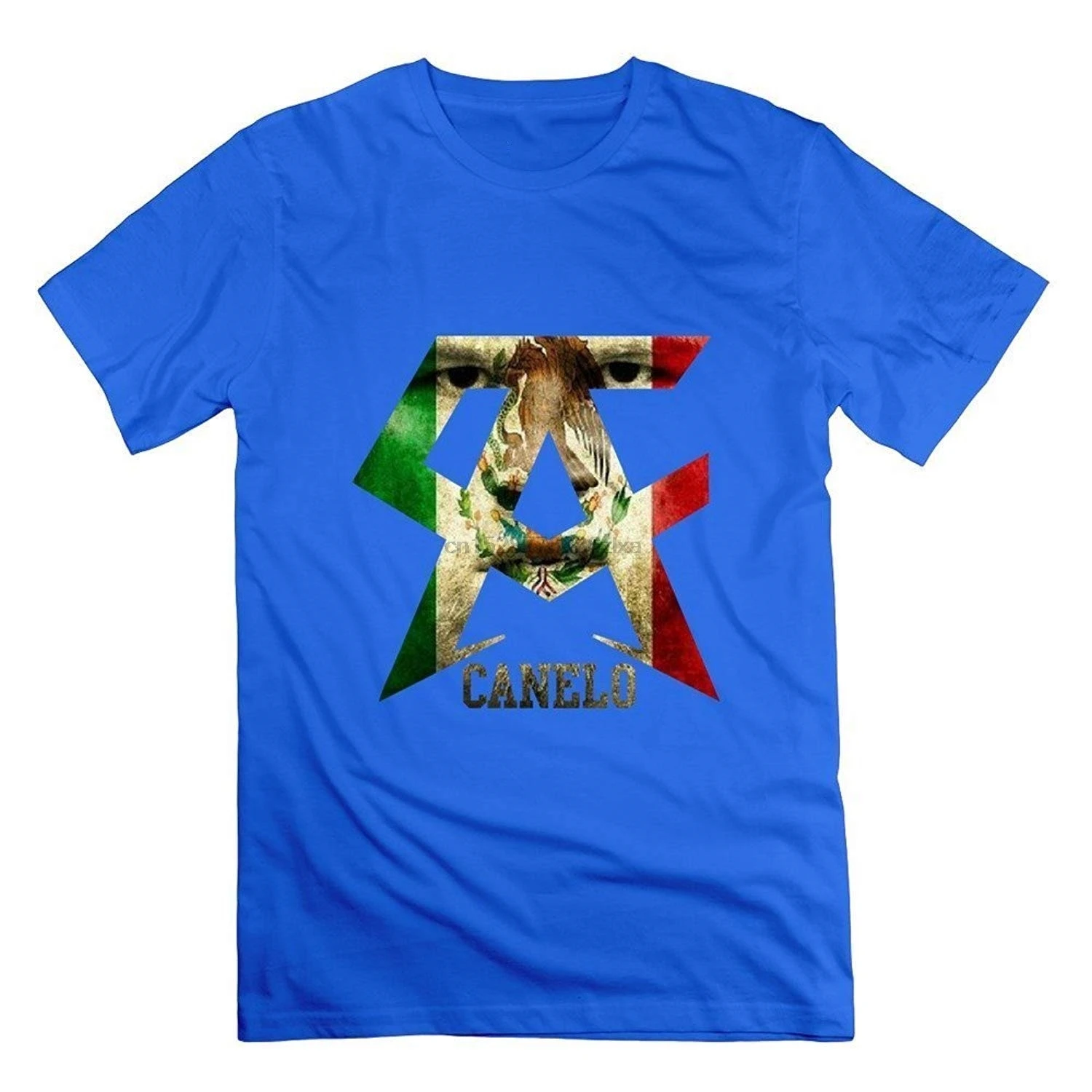 Bllto мужские синие универсальные хлопковые Canelo Alvarez классические футболки с