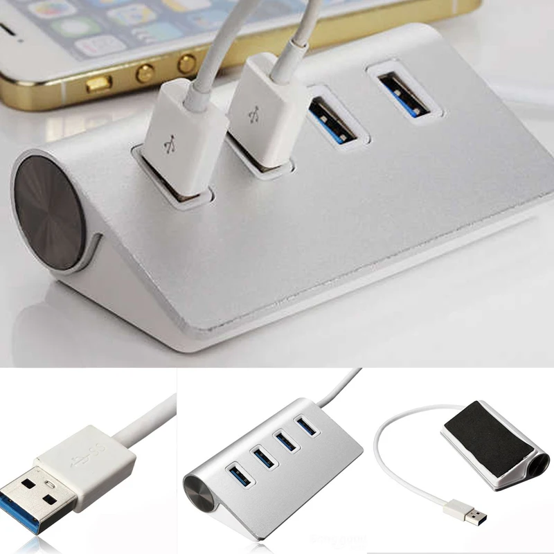 4 порта 5 Гбит/с Универсальный USB 3 0 портативные аксессуары с кабельным