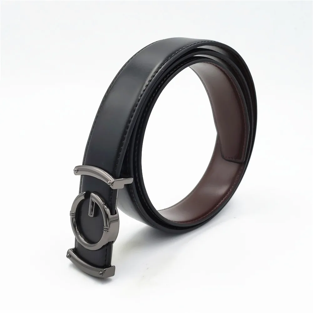 Роскошный ремень для мужчин и женщин пояс из натуральной кожи джинсов с большой