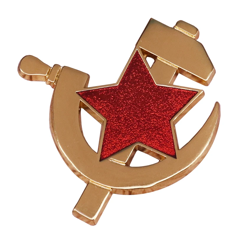 СССР Красная звезда булавка советский коммунистический знак Серп и брошь с