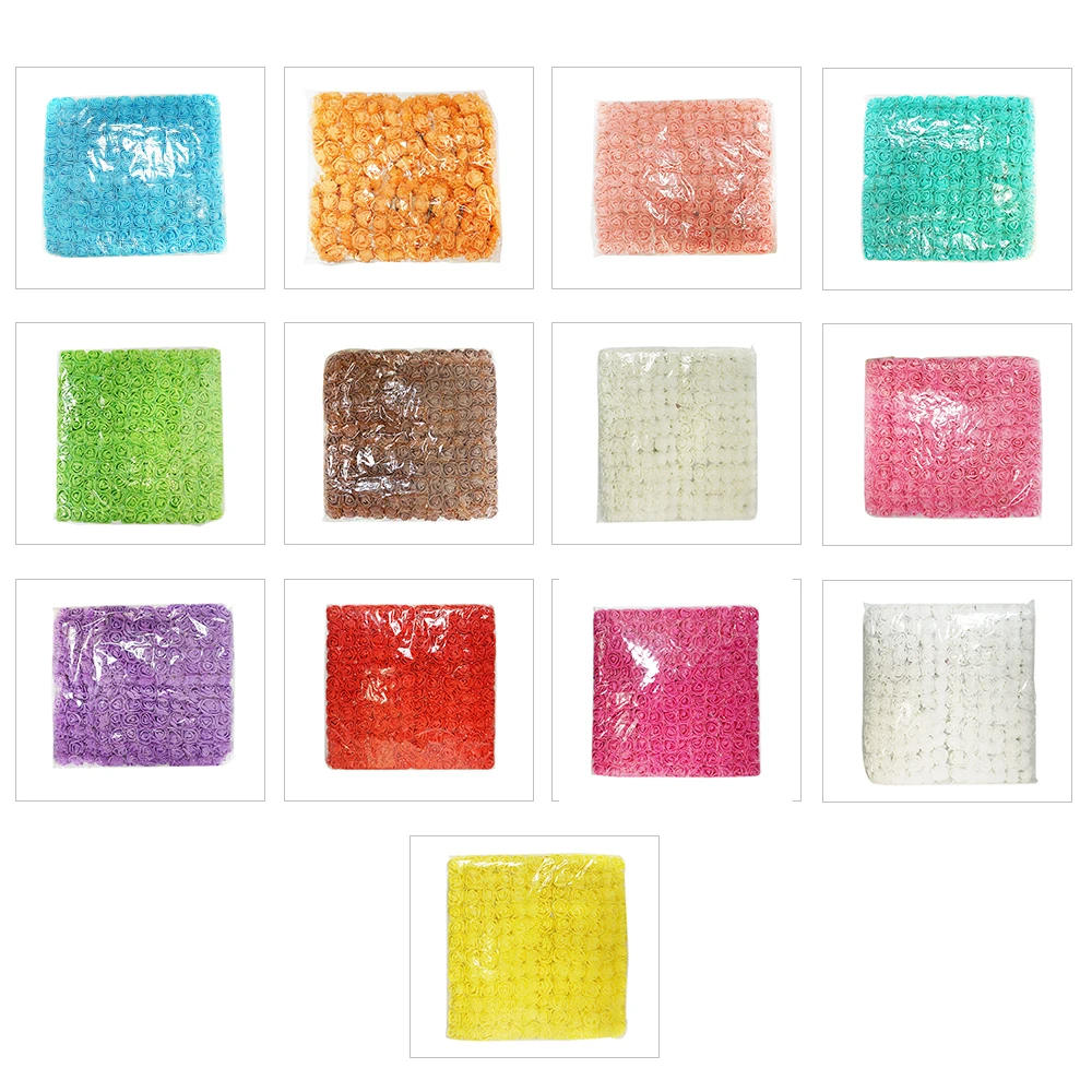 144 шт. искусственные цветы из пенопласта для дома свадьбы автомобиля украшения