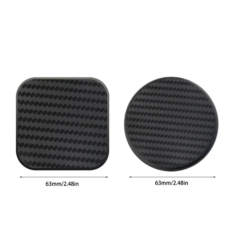 

2pcs Silicone Round Car Dashboard Water Cup Slot Non-Slip Mat Pad Cushion